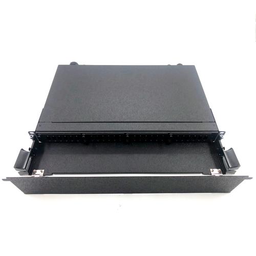 24-48-72-96芯抽拉式1U光纖配線架 深圳市江帆通信器材高密度光纜管理解決方案